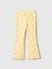 Kız Bebek Sarı Fitilli Pull-On Grafik Baskılı Flare Tayt 4