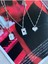 Kadın Silver Best Friend Kolye Seti / 3'lü Set Kolye / Gümüş Kolye Seti 1