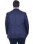 Mocgrande Erkek Büyük Beden 4 Drop Blazer Ekose Ceket 500605 Lacıvert 3