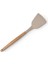 Bambu Saplı Silikon Geniş Spatula, Bambu Uzun Silikon Geniş Spatula 27CM 3 Renk Seçenekli (Krem) 1