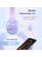 LED Işıklı Güvenli Ses Sınırlı 85 Saat Oynatma Süreli Bluetooth Çocuk Kulaklığı Lila Mavi 2