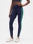 Kadın Lacivert Gapfit High Rise Power Full Length Stripe Tayt 6
