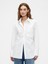 Kadın Beyaz Organik Pamuk Poplin Big Gömlek 1