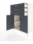 Hyperion Dolap Tek Raflı 3 Çekmeceli 2 Kapaklı 88X44X134 Aytaşı-Antrasit 4