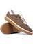 Erkek Hakiki Süet Vizon Renk Sneakers - 01997MVZNC01 3