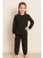 Kız Erkek Çocuk Desenli Pamuklu Rahat Pijama Takımı - 1040 1