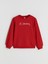 Yeni Sezon Bisiklet Yaka Atatürk Imza Baskılı Kız Çocuk Sweatshirt 3