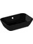 Geo 7425B070-0012 Dikdörtgen Çanak Lavabo, 60 Cm, Siyah 2