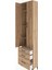 Arges Dolap 4 Raflı 3 Çekmeceli 2 Kapaklı 60X30X243 Çam-Çam 4