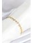 Pirinç Gold Renk Balık Sırtı Model Zirkon Taşlı Kadın Bileklik - EBJ251010W38199 1