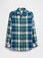 Erkek Çocuk Yeşil Kareli Gömlek 1