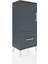 Arges Komodin 2 Raflı Tek Çekmeceli Tek Kapaklı 44X30X106 Antrasit-Antrasit 2