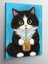Kanvas Tablo Limonata Içen Kedi, 50 x 70 1