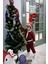 Erkek Çocuk Noel Baba Yılbaşı Kostümü Şapkalı Kemerli Bebek Kostümü 5