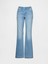 Kadın Açık Mavi Curvy Low Rise Long & Lean Jean Pantolon 2