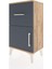 Arges Komodin Tek Raflı Tek Çekmeceli Tek Kapaklı 44X30X80 Çam-Antrasit 5