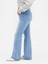 Kadın Açık Mavi Curvy Low Rise Long & Lean Jean Pantolon 6