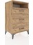 Hyperion Komodin Tek Raflı 3 Çekmeceli 60X44X96 Çam-Çam 2