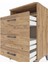 Hyperion Komodin Tek Raflı 3 Çekmeceli 60X44X96 Çam-Çam 5