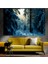 Karlı Doğa Manzaralı Sanatsal Dekoratif Duvar Tablosu (50X70 Cm) 1
