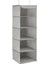 Asılı Raf, Dolabı Düzenleyici, Askılı Muhafaza, Kıyafetler Için, Yer Tasarrufu Sağlar ve Katlanabilir, Metal Kanca, Bambu Eklentiler, Benzeri Doku, Açık Gri RCH005W01 1