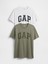 Erkek Yeşil Everyday Soft Gap Logo 2'li T-Shirt Seti 2
