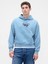 Erkek Mavi Heavyweight Oversized Logo Sweatshirt 1