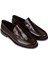 Erkek Hakiki Deri Bordo Loafer Ayakkabı - 02000MBRDM01 4