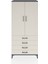 Hyperion Dolap 4 Raflı 4 Çekmeceli 2 Kapaklı 88X44X195 Antrasit-Aytaşı 1