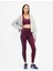 Kadın Bordo Gapfit High Rise Power Full Length Stripe Tayt 1