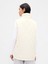 Kadın Krem Lightweight Kapitone Puffer Şişme Yelek 4