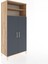 Hyperion Dolap 5 Raflı 2 Kapaklı 88X44X195 Çam-Antrasit 2