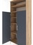 Hyperion Dolap 5 Raflı 2 Kapaklı 88X44X195 Çam-Antrasit 5