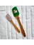 Yılbaşı Temalı Mini Ikili Yeşil Silikon Spatula Ahşap Saplı 1