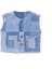 La Ciel Paris Çocuk Denim Yelek – Patchwork Tasarım, Düğmeli 1
