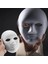 Beyaz Renk Boyanabilir Anonim Tam Yüz Cosplay Maske 24X18 cm 1