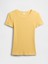 Kadın Sarı Pointelle Crewneck T-Shirt 2