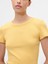 Kadın Sarı Pointelle Crewneck T-Shirt 3
