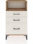 Arges Komodin Tek Raflı 3 Çekmeceli 60X30X106 Çam-Aytaşı 1