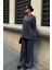 Gümüş Taşlı Dokuma Oversize Takım -Füme 3