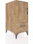 Kronos Komodin 2 Raflı Tek Çekmeceli Tek Kapaklı 44X59X96 Çam-Çam 2