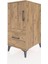 Kronos Komodin 2 Raflı Tek Çekmeceli Tek Kapaklı 44X59X96 Çam-Çam 3