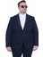Mocgrande Erkek Büyük Beden 4 Drop Blazer Şönili Ceket 500602 Lacıvert 1