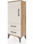 Arges Komodin 2 Raflı 2 Çekmeceli Tek Kapaklı 44X30X106 Çam-Aytaşı 3