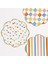 - Colourful Pattern Dinner Plates - Renkli Desenler Tabaklar - L - 8&apos;li 1