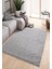 Yıkanabilir, Kaymaz Tabanlı, Şık Gri Shaggy Yolluk Halı 1