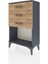 Arges Komodin 3 Çekmeceli 60X30X96 Antrasit-Çam 3