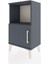 Arges Komodin 2 Raflı Tek Kapaklı 44X30X80 Antrasit-Antrasit 5