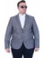 Mocgrande Erkek Büyük Beden 6 Drop Blazer Tuna Ceket 500601 Sıyah 1