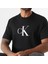 Calvın Kleın Erkek Marka Logolu Organik Pamuklu Günlük Kullanıma Uygun Siyah T-Shirt LV04RC857G Ub1 3